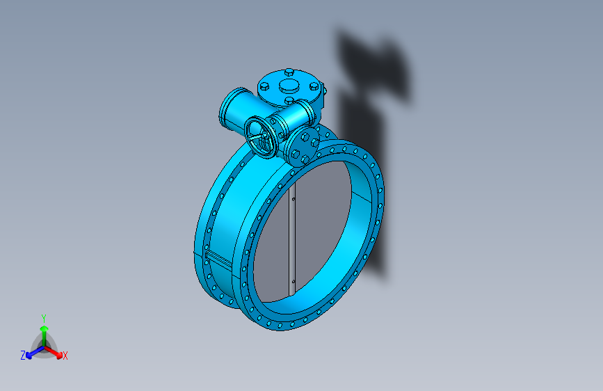 D341X双法兰涡轮蝶阀