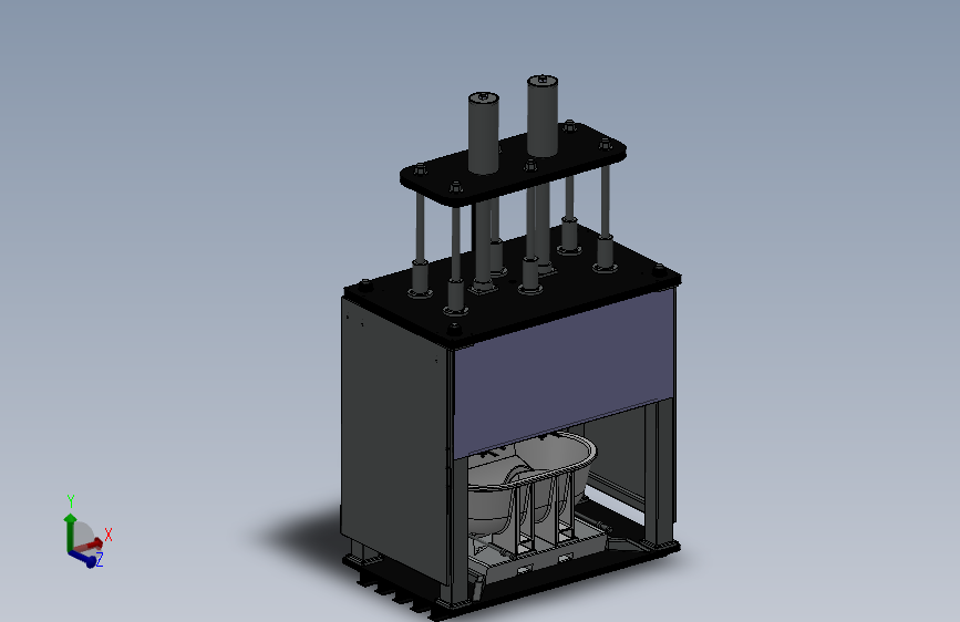 双工位的搅拌机设计模型