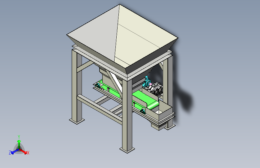 沙土装袋机设计模型图
