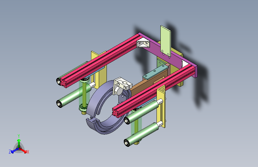 生料打孔机机架