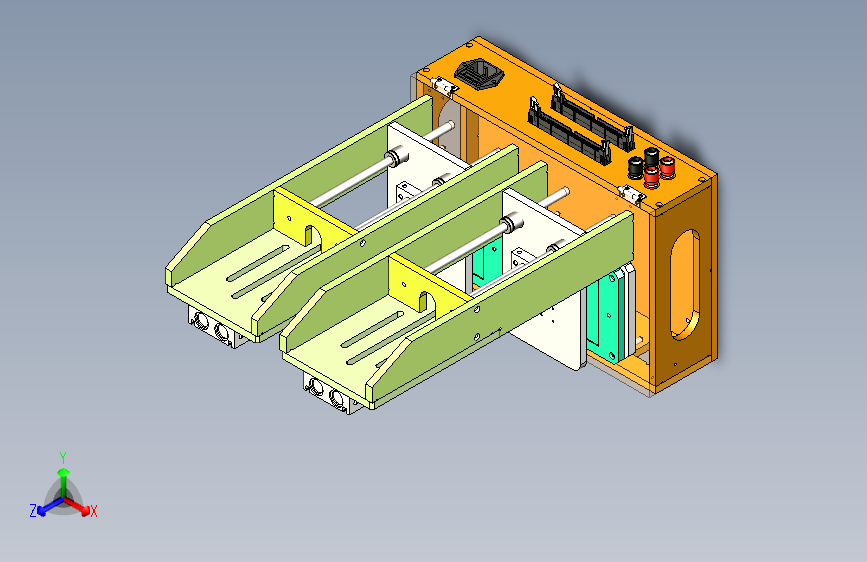 一款双工位双气缸测试治具