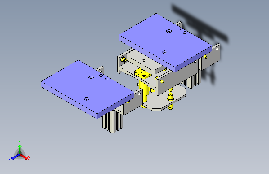 一款托盘制动器&定位3D图
