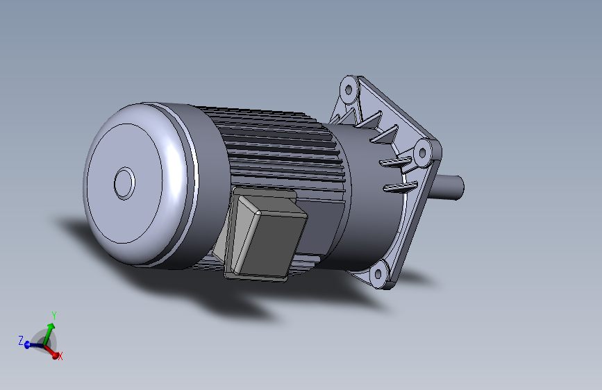 畜牧机械减速机 三维图IGS