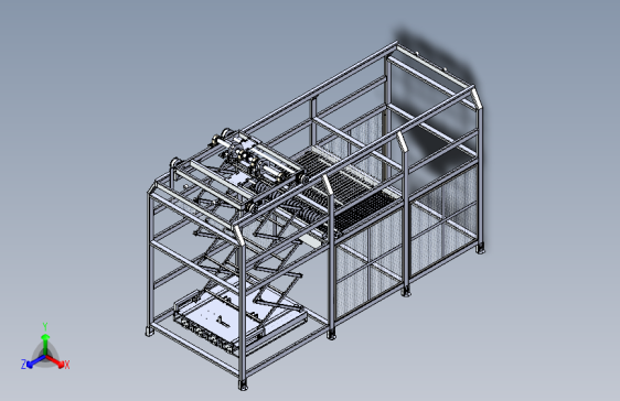 一款自动拆包机设备图纸