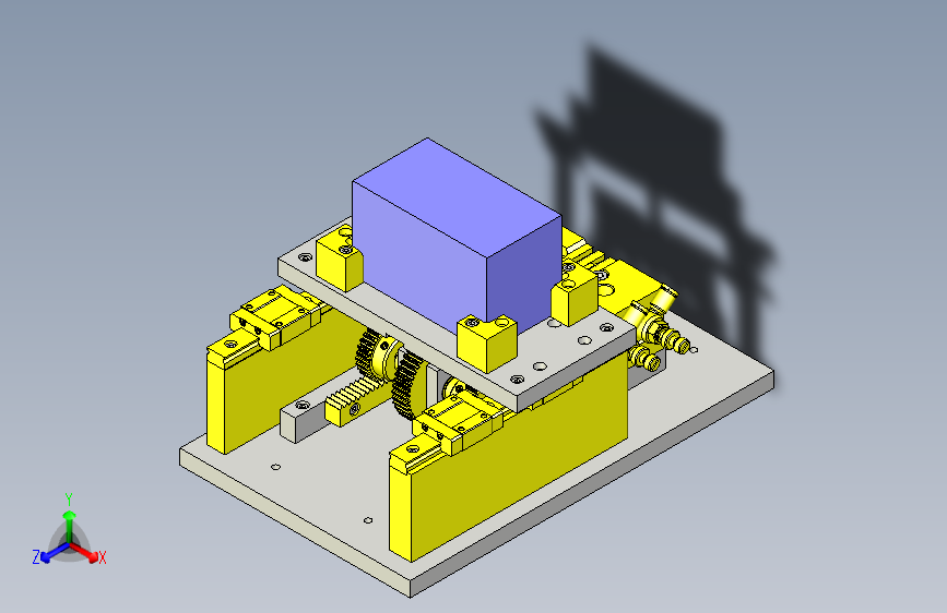 一种n倍速机构3D图纸
