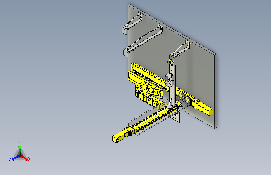 一种X-Z操滑台3D图纸