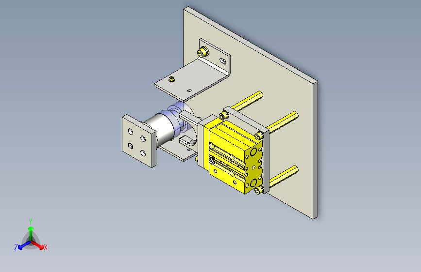一种工件切离结构3D图纸