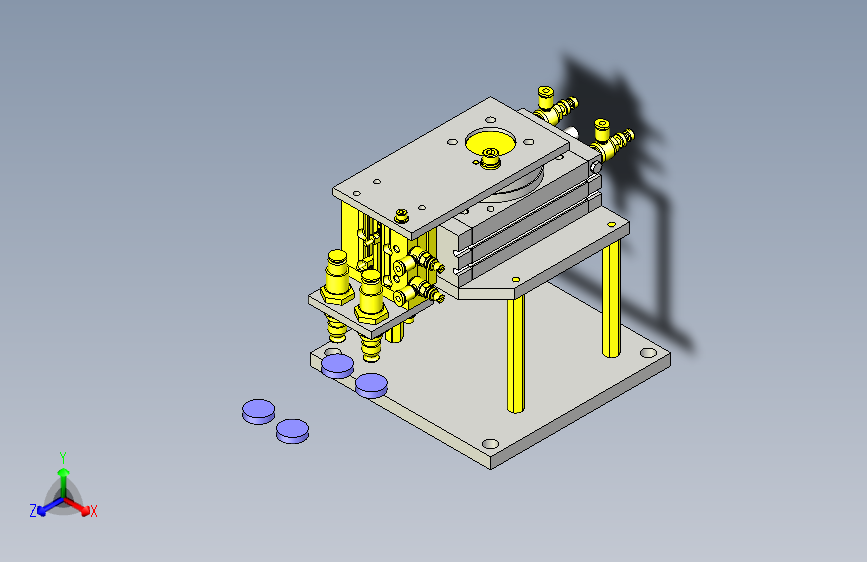 一种工件吸附移载机构3D图纸