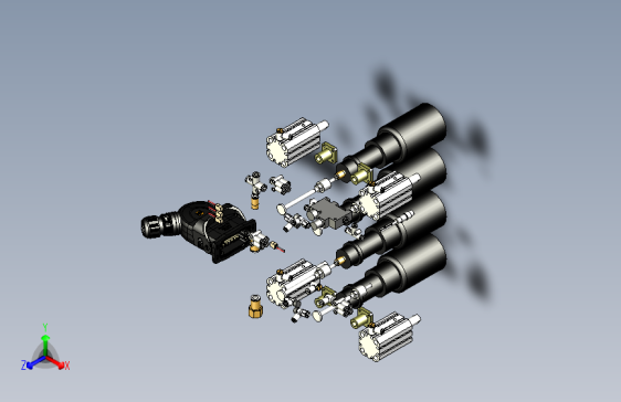一种机器人抓瓶子容器夹爪设计