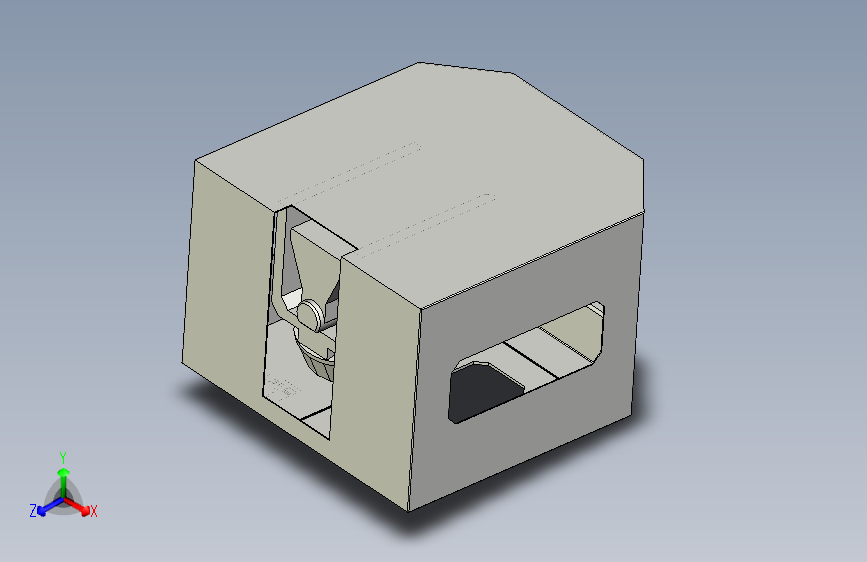 一种夹具机加工中心简易模型