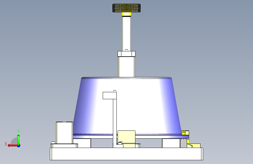 一种平行度测定工具3D图纸 背面视图