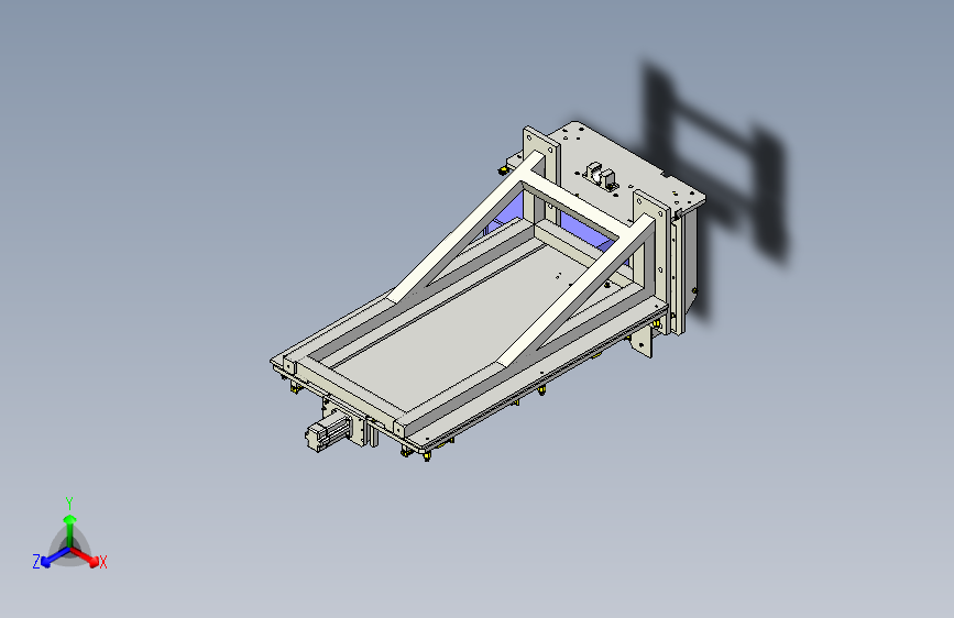 一种输送机升降回转机构3D图纸