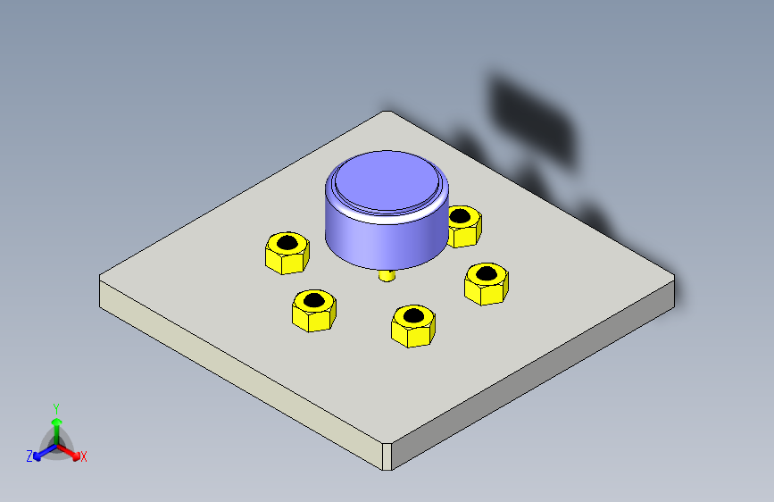 一种粘接用转台3D图纸