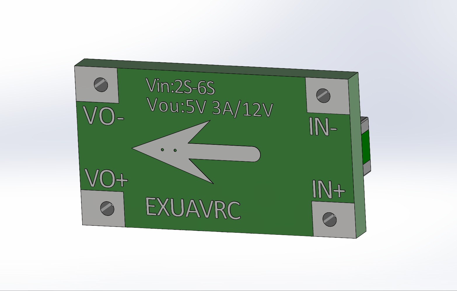 A0005189-FPV UBEC 微型 5V 3A  12V 2A UBEC 可调 BEC UBEC 适用于 2-6S 四轴遥控无人机