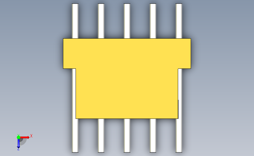 User Library-Connector Type-K 5-Pin_ (3) 俯视图