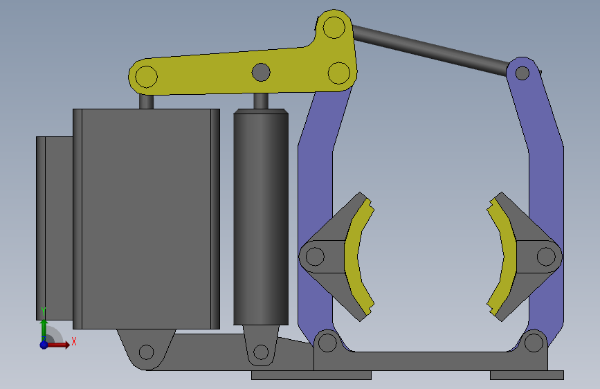 液压制动器三维模型