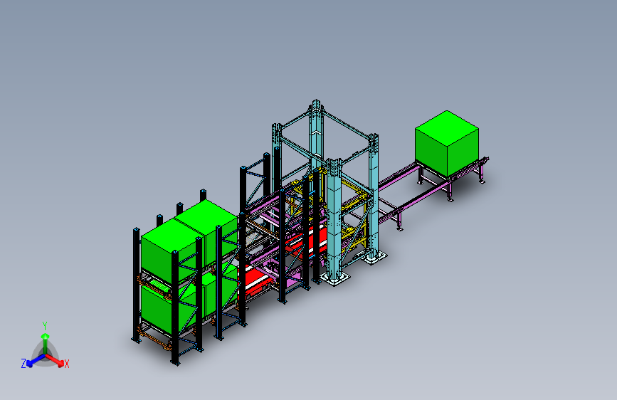 四向穿梭车与货架提升机对接系统