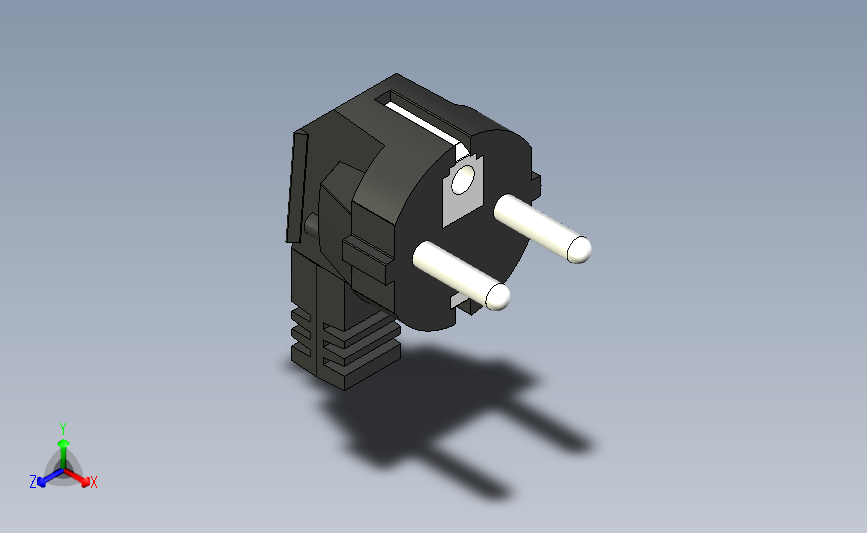 User Library-European Plug_ (2)_STEP_模型图纸下载 – 懒石网