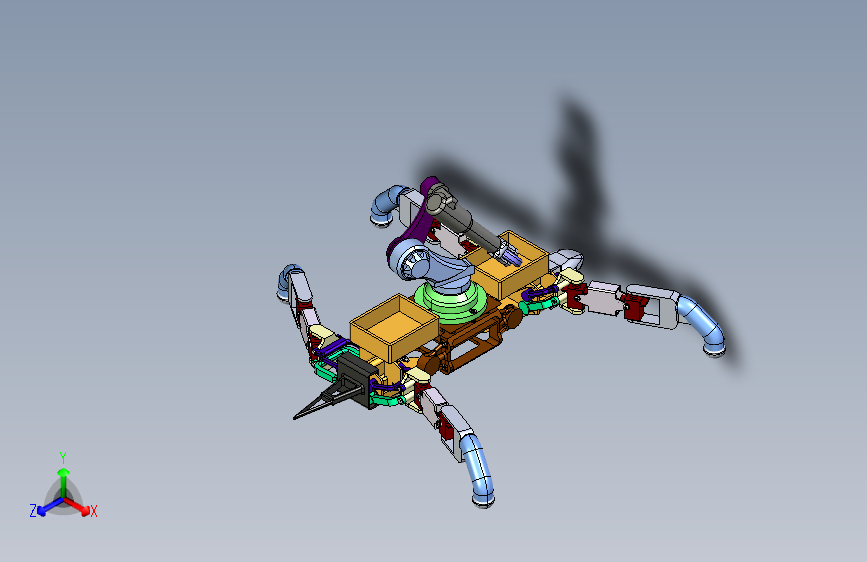 Biomimetic lizard仿生蜥蜴机器人结构