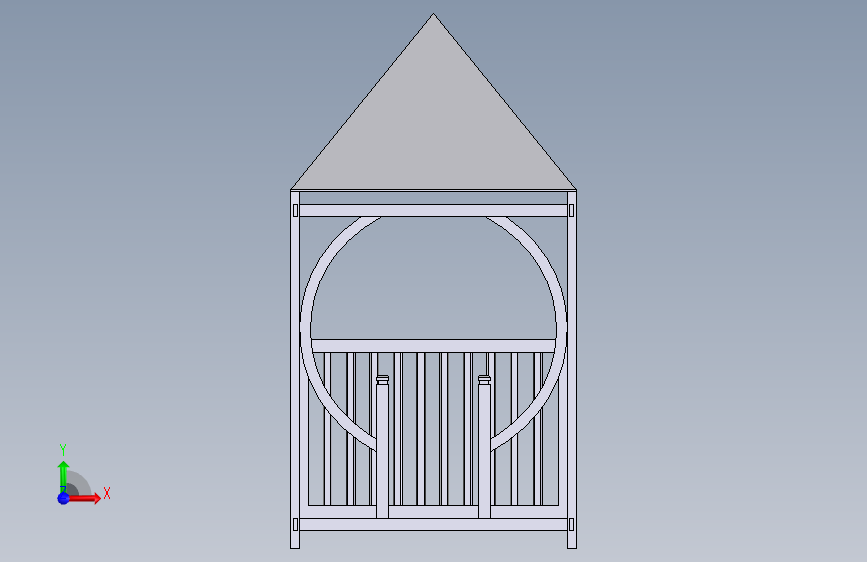拆卸式木构小亭子