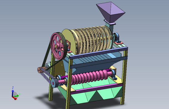 分级式核桃破壳机