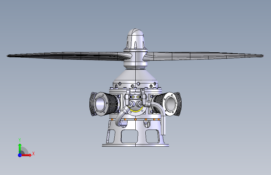 7缸径向航空发动机  STP