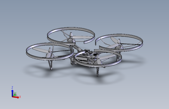 四旋翼无人机 stp