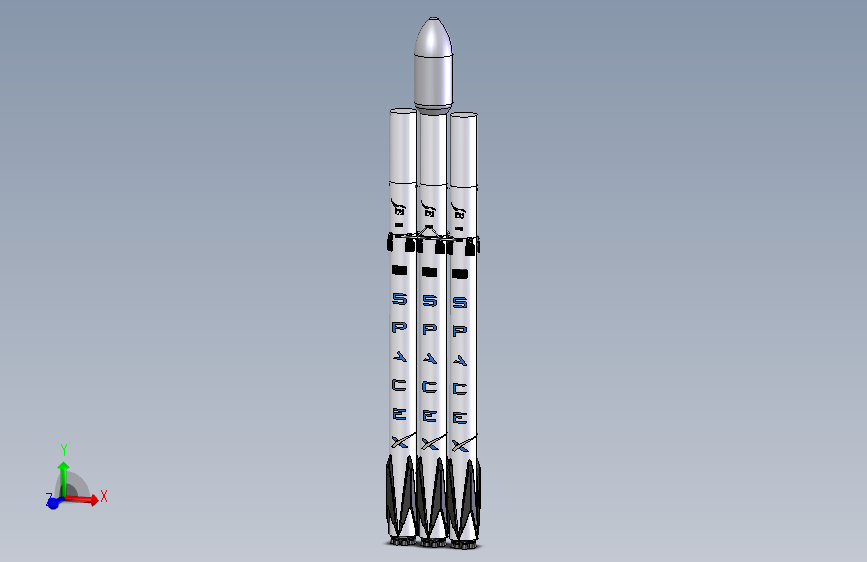 SpaceX猎鹰重型太空火箭 STP