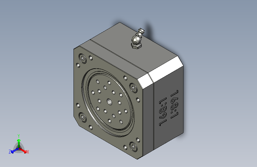 行星谐波齿轮箱。
