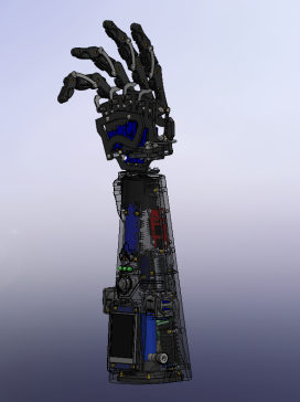 6自由度机械假肢手