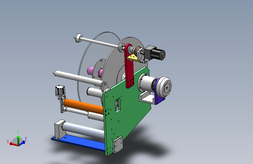 卷料收卷机构 1726683==wb70