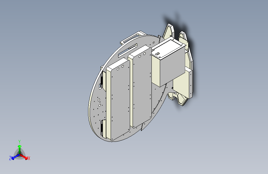 一种异形开放式电脑机箱