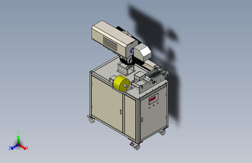 已生产标签自动镭雕设备
