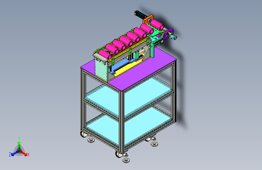 圆环套自动推送工装设计