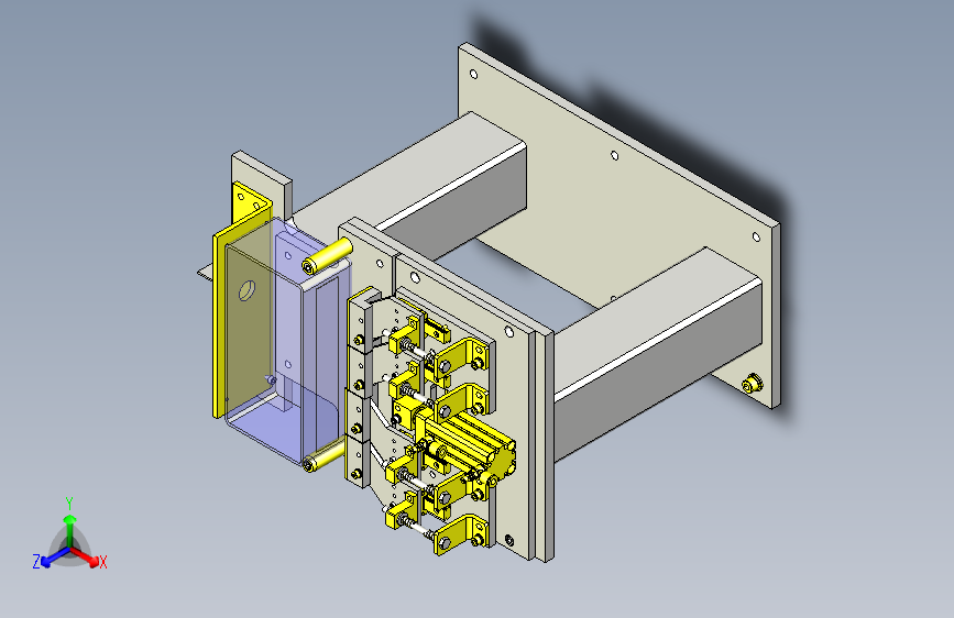 均等荷重贴片粘合机构3D图
