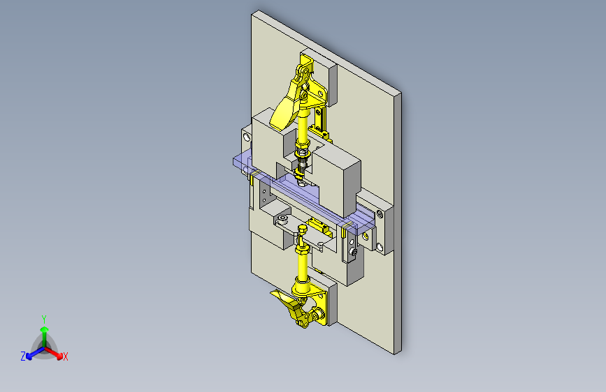 可抵消工件尺寸误差的焊接夹具3D图纸