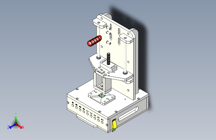 快速夹测试烧录治具3D图