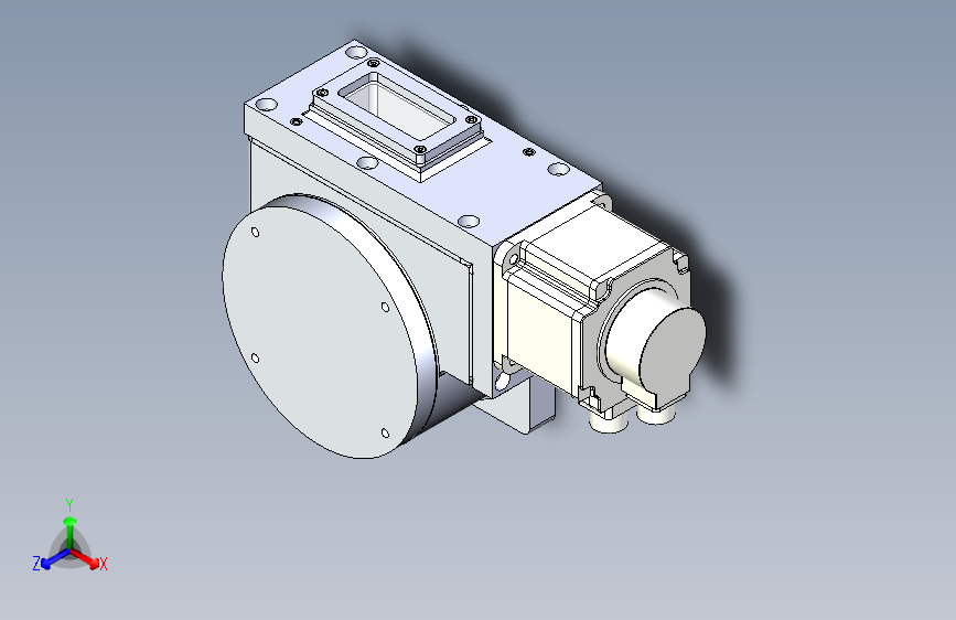 两轴分度转台3D设计