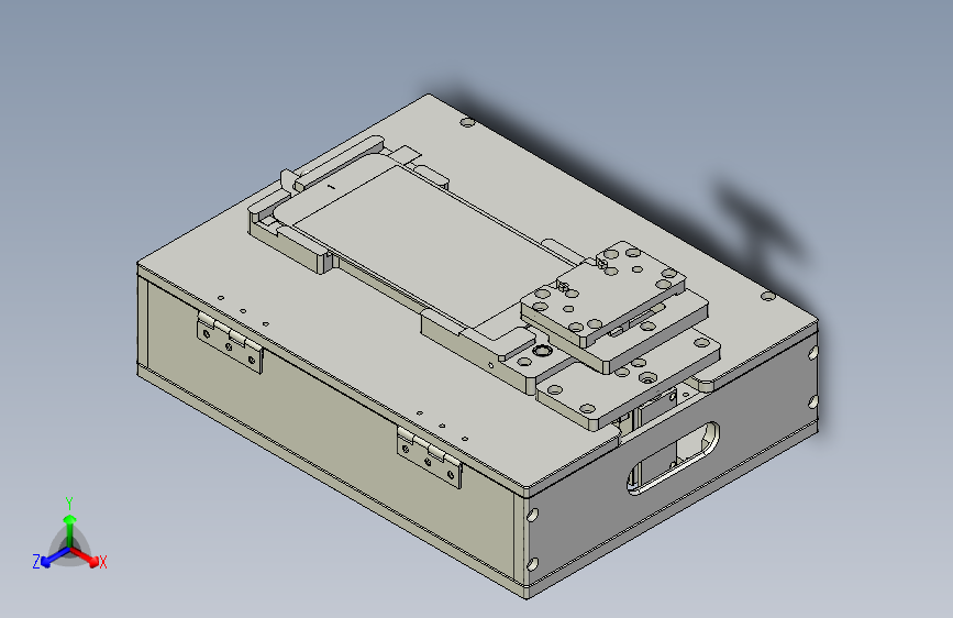 手机屏幕点亮治具3D图模型