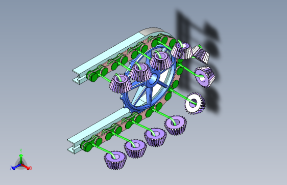 输送机-蜗轮驱动输送机