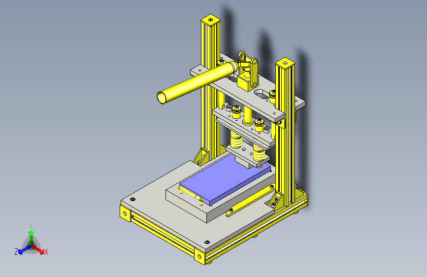 一款薄膜压接夹具3D