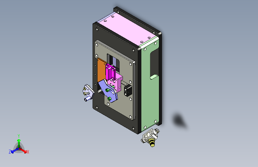 微型针测试治具3D模型
