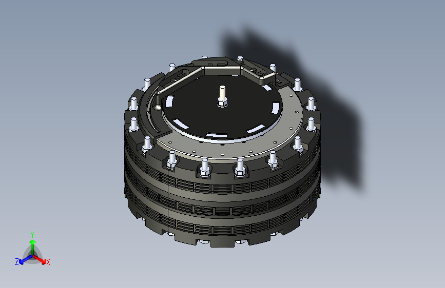 无反作用发电机3D模型