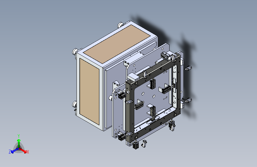 下框架焊接治具3D模型