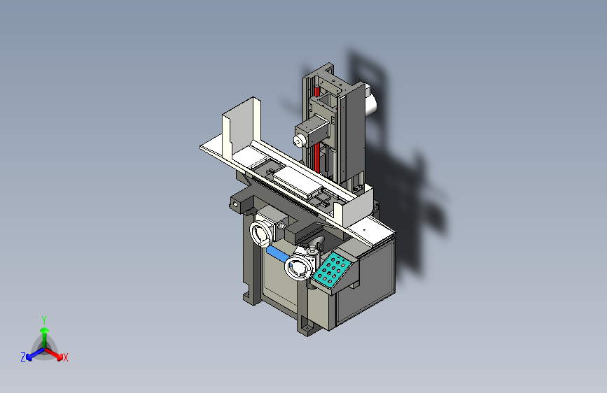 小型手摇磨床3D模型