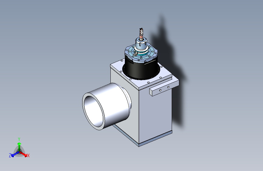 新型车铣复合加工中心3D