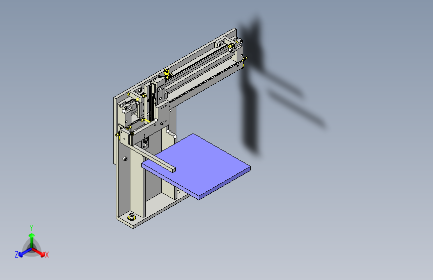 一款带安全机构的工件转移3D模型