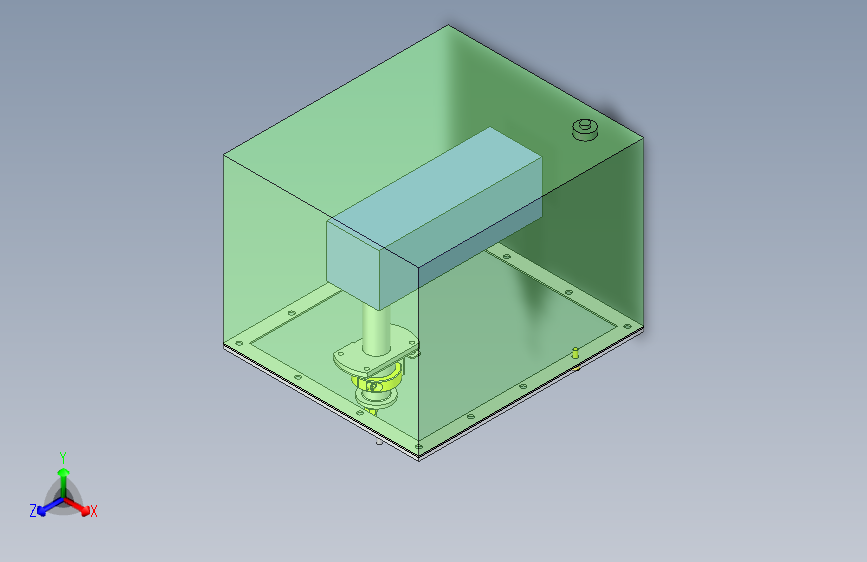 一款带喷气的摄像头调整机构模型