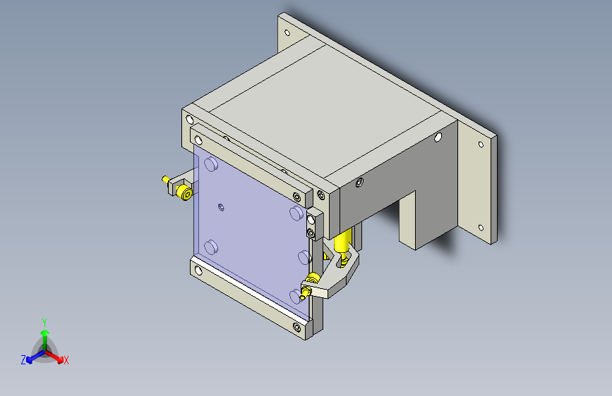 一款电路板定位机构3D模型