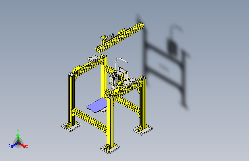 一款读码器定位机构3D模型